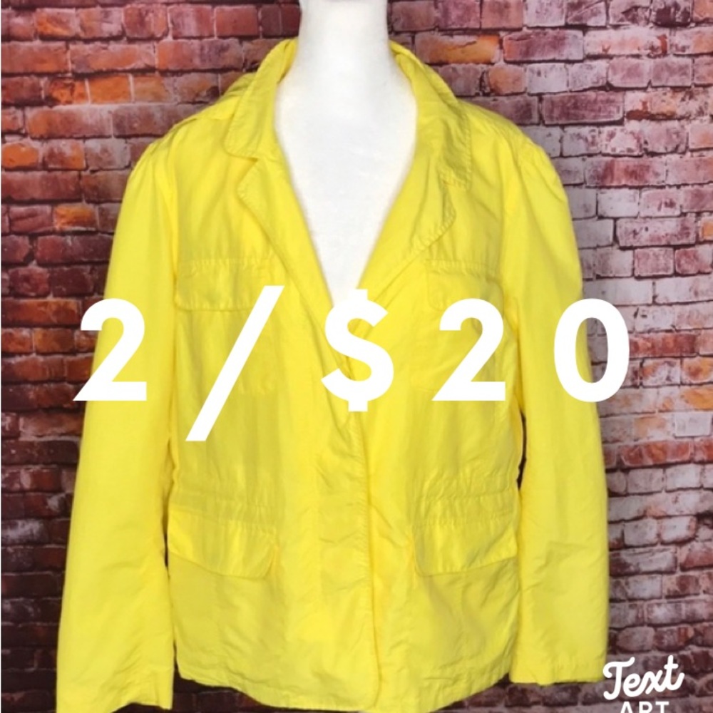 Vintage Workshop Andrea Jovine Yellow Lightweight Utility Jacket